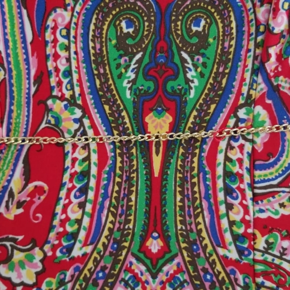 LAUREN RALPH LAUREN Red Paisley Dress - XS - ⭐Host Pick⭐ - Picture 6 of 11